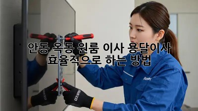 안동 옥동 원룸 이사, 용달이사 효율적으로 하는 방법!